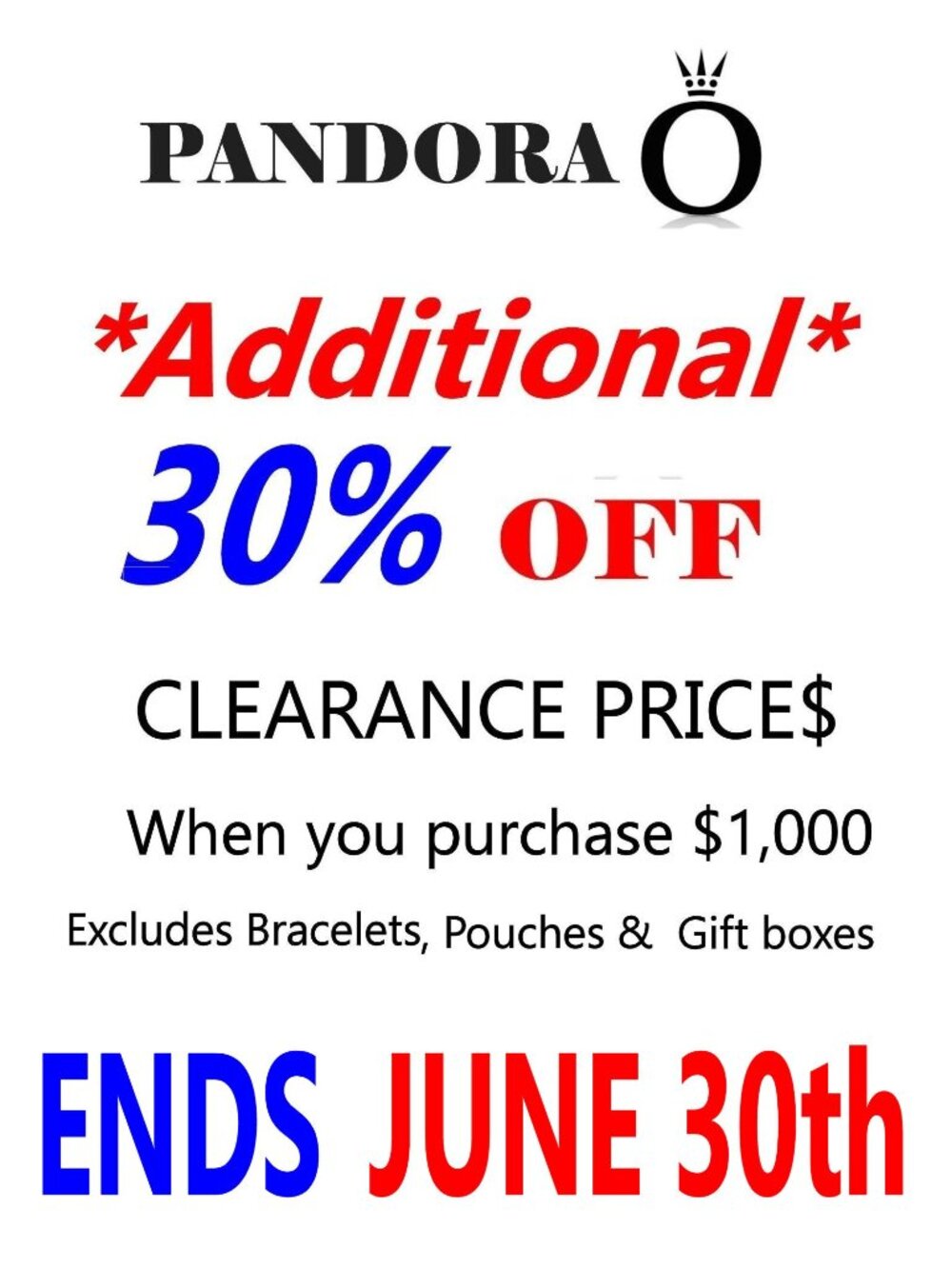 HUGE Savings on already Clearance Pricing $ALE ENDS Jund 30th